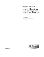 Monogram 30" Built-InBottom-Freezer Design And Installation Manual предпросмотр