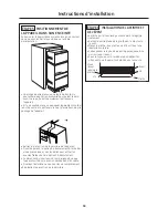 Предварительный просмотр 38 страницы Monogram 30" Built-InBottom-Freezer Design And Installation Manual