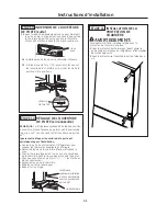 Предварительный просмотр 41 страницы Monogram 30" Built-InBottom-Freezer Design And Installation Manual