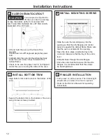 Preview for 12 page of Monogram Advantium ZSB9121N1SS Installation Instructions Manual