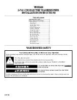 Monogram WSM2420 Installation Instructions Manual preview