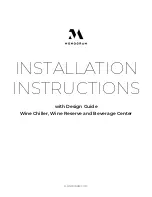 Monogram ZDBC240 Installation Instructions Manual preview