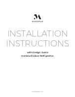 Предварительный просмотр 1 страницы Monogram ZDOD240NSS Installation Instructions With Design Manual