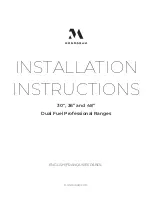 Monogram ZDP304NTSS Installation Instructions Manual предпросмотр