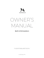 Предварительный просмотр 1 страницы Monogram ZDT925SINII Owner'S Manual