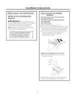 Preview for 7 page of Monogram ZFGB21HZASS Installation Instructions Manual