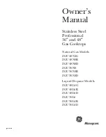 Предварительный просмотр 1 страницы Monogram ZGU36L4D Owner'S Manual