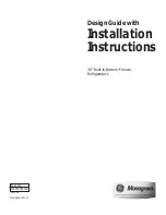 Предварительный просмотр 1 страницы Monogram ZICS360NHLH Installation Instructions Manual