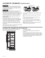 Предварительный просмотр 7 страницы Monogram ZIF181 Owner'S Manual