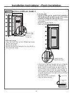 Предварительный просмотр 37 страницы Monogram ZIFS360NHH Installation Instructions Manual