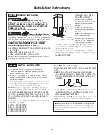 Предварительный просмотр 45 страницы Monogram ZIP360NH Installation Instructions Manual