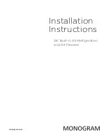 Monogram ZIRP360NHLH Installation Instructions Manual preview