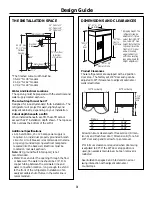 Предварительный просмотр 3 страницы Monogram ZIS360N Design Manual With Installation Instructions