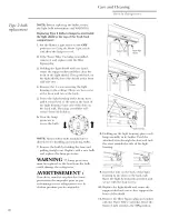 Предварительный просмотр 22 страницы Monogram ZIS360NRE Owner'S Manual