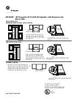 Предварительный просмотр 2 страницы Monogram ZIS36N Dimension And Installation Manual