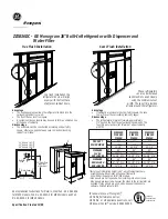 Предварительный просмотр 3 страницы Monogram ZIS36N Dimension And Installation Manual