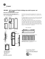 Предварительный просмотр 5 страницы Monogram ZIS36N Dimension And Installation Manual