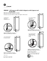 Предварительный просмотр 8 страницы Monogram ZIS36N Dimension And Installation Manual