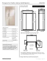 Предварительный просмотр 2 страницы Monogram zis420nh Manual