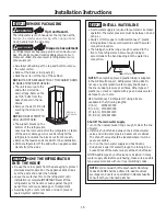 Предварительный просмотр 16 страницы Monogram zis480nh Installation Instructions Manual