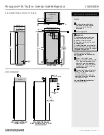 Preview for 3 page of Monogram ZISB360DH Manual