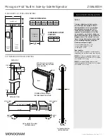 Preview for 5 page of Monogram ZISB480DH Dimension Manual