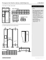 Preview for 8 page of Monogram ZISB480DH Dimension Manual