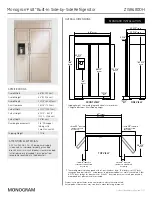 Preview for 9 page of Monogram ZISB480DH Dimension Manual