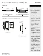 Preview for 13 page of Monogram ZISB480DH Dimension Manual