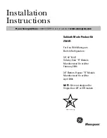 Monogram ZSAB1 Installation Instructions Manual предпросмотр