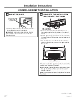 Preview for 22 page of Monogram ZV800 Installation Instructions Manual