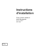 Предварительный просмотр 9 страницы Monogram ZWL1126SJ Installation Instructions Manual