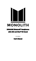 Preview for 1 page of monolith 43453 User Manual