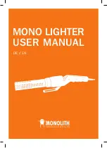 monolith MONO LIGHTER User Manual preview