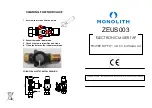 Preview for 1 page of monolith ZEUS003 Instruction For The Assemblage