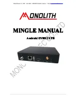 Monolithelec Android DVBS2 STB Manual preview