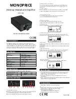 Предварительный просмотр 1 страницы Monoprice 11567 User Manual