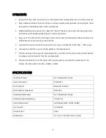 Preview for 2 page of Monoprice 600125 User Manual