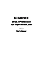 Monoprice BitPath AV 16227 User Manual preview