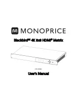 Preview for 1 page of Monoprice Blackbird 39665 User Manual