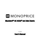 Preview for 1 page of Monoprice Blackbird30916 User Manual