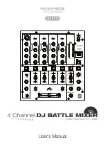 Monoprice DJ Battle Mixer 614345 User Manual preview