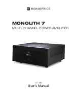 Preview for 1 page of Monoprice MONOLITH 7 User Manual