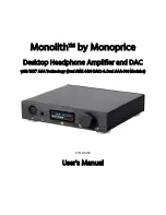 Preview for 1 page of Monoprice Monolith User Manual