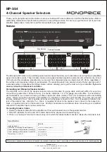 Предварительный просмотр 1 страницы Monoprice MP-SS4 Manual