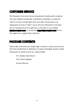 Preview for 4 page of Monoprice Pro Audio Series User Manual