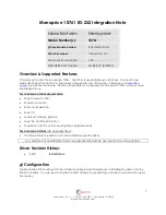 Preview for 1 page of Monoprice RS-232 10761 Integration Note
