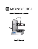 Monoprice Select Mini Pro User Manual preview