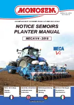 Preview for 1 page of Monosem MECA V4 Assembly, Adjustment And Maintenance Instructions