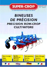 Monosem SUPER-CROP C1L Assembly, Adjustment And Maintenance Instructions preview